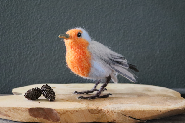 Vogeltje met een rood borstje